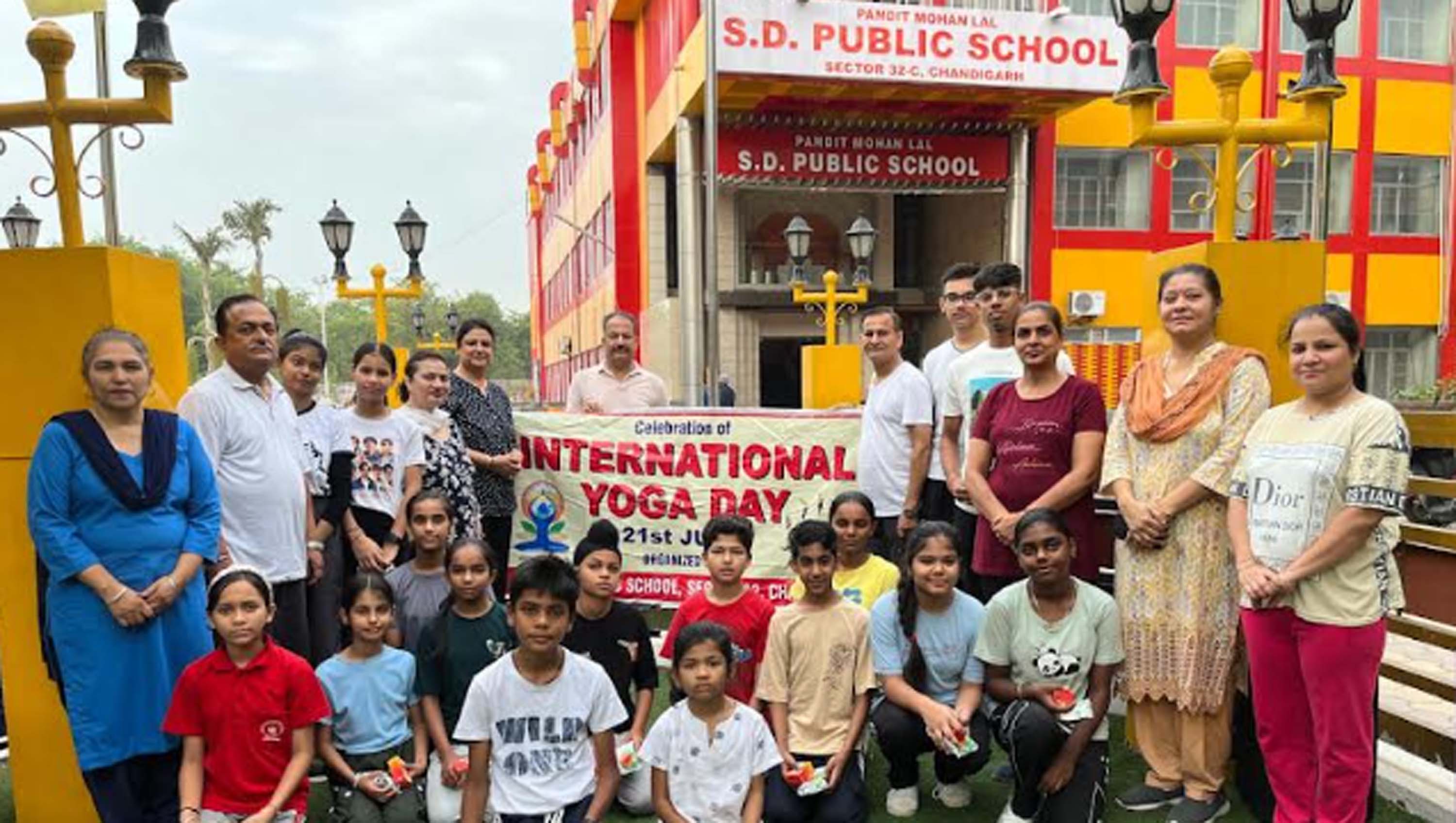 PML SD PUBLIC SCHOOL CELEBRATE INTERNATIONAL YOGA DAY